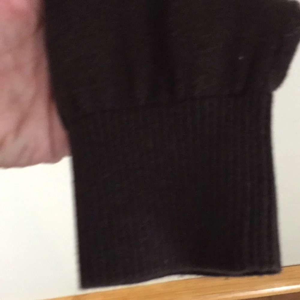 Tommy Hilfiger Brown V-neck Cotton Sweater Size Medium